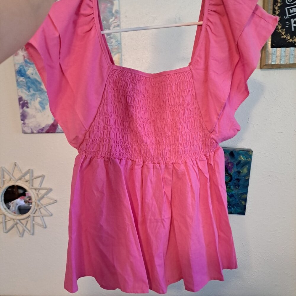 Umgee USA Pink Blouse Size Small